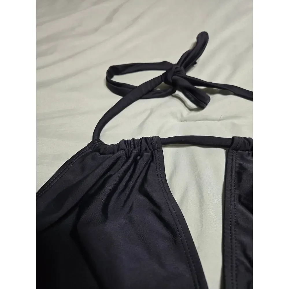 Time and tru large women's black swim top